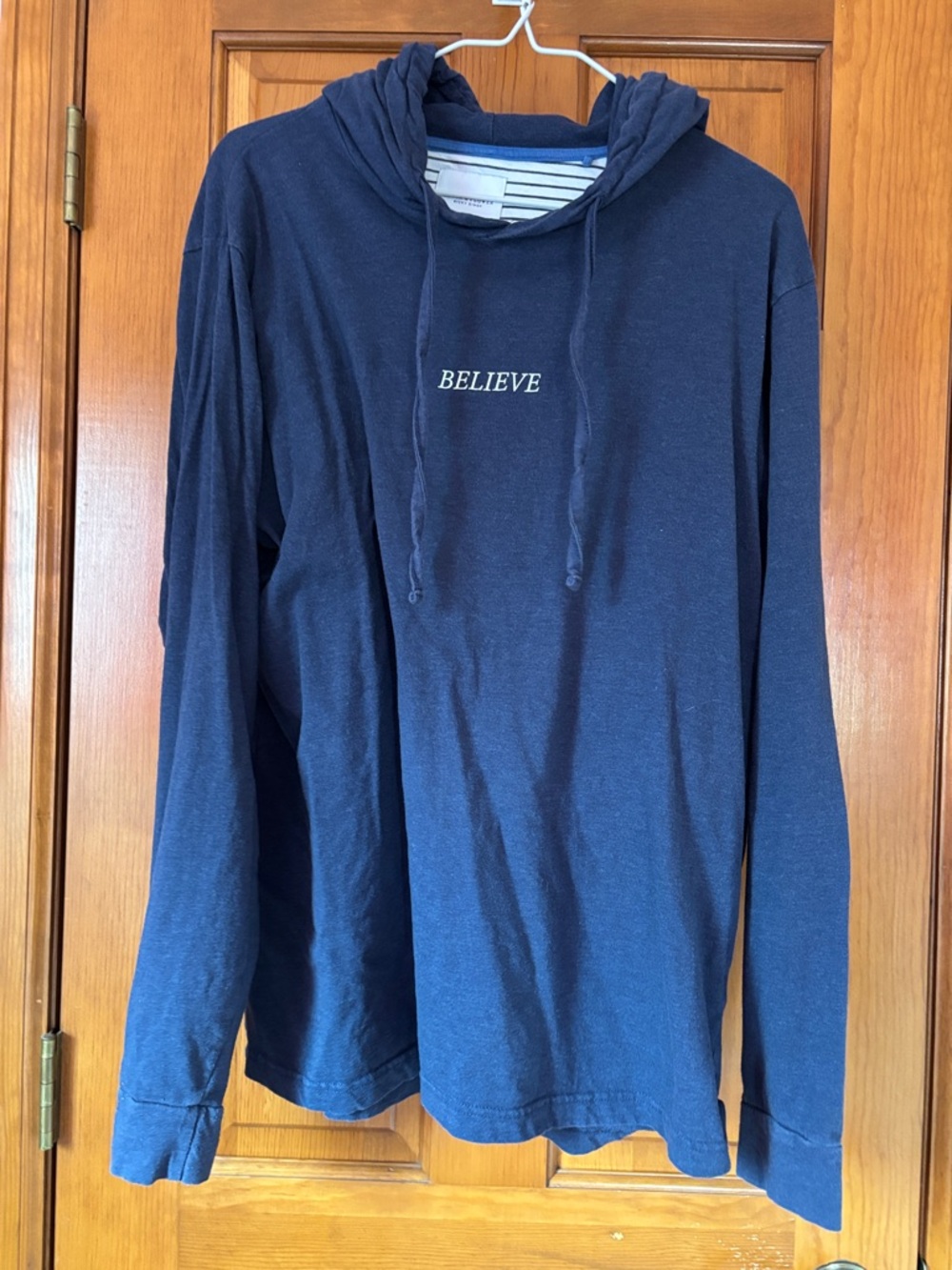 Denim & Flower Blue Hoodie